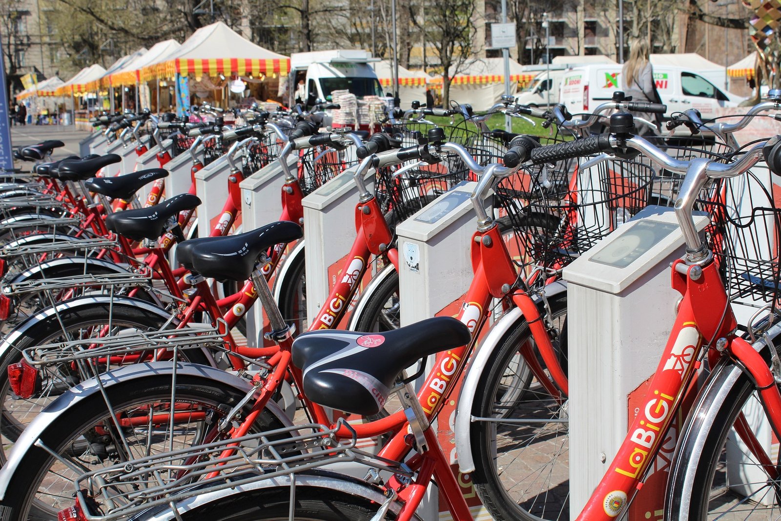 bicicletas estacionadas